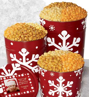 Popcorn Factory Christmas Tin