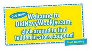 Old Navy weekly