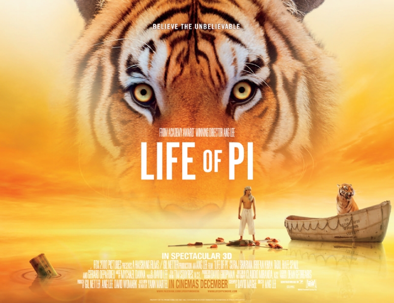 LIFE OF PI MOVIE POSTER